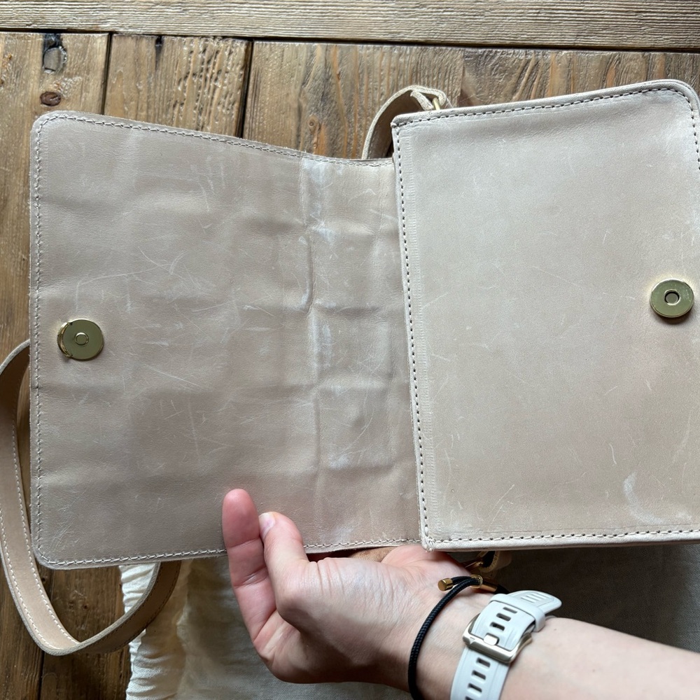 Parker Clay Woven Leather Crossbody Bag - Picture 3 of 4